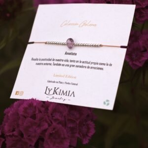 Pulsera hilo Amatista premiun